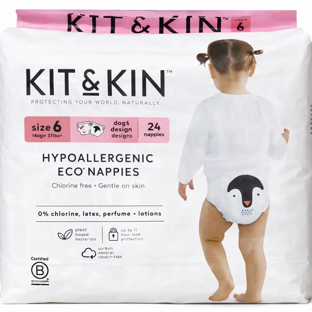 Kit & Kin Size 6 Baby Diapers, 14+ kg, 24 pcs
