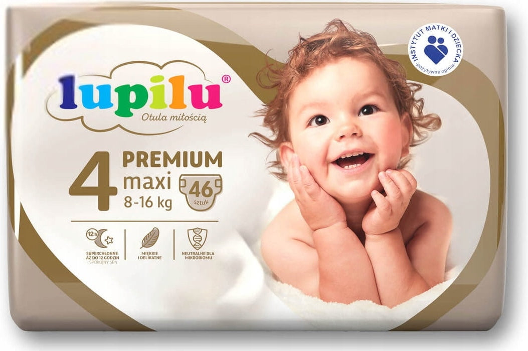 Lupilu Premium Size 4 Baby Diapers, 8-16 kg, 46 pcs