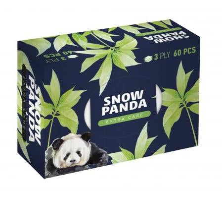 Snizhna Panda Cosmetic Tissues Box, 60 sheets