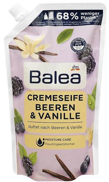 Balea Berries & Vanilla Liquid Cream Soap Refill Pack, 500 mL