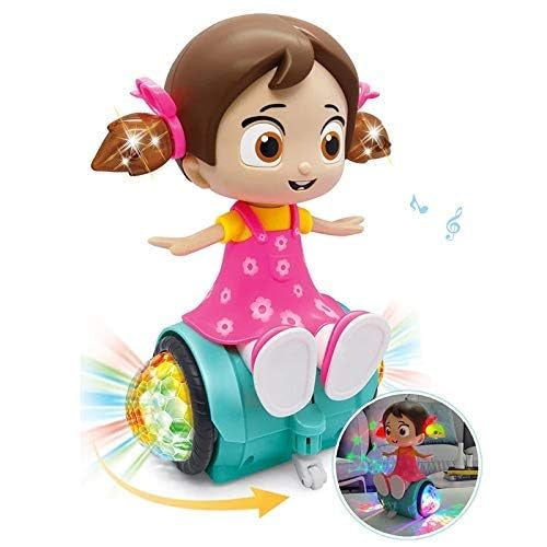 J 388-51 Battery-Powered Musical Girl Toy with Lights & Sound