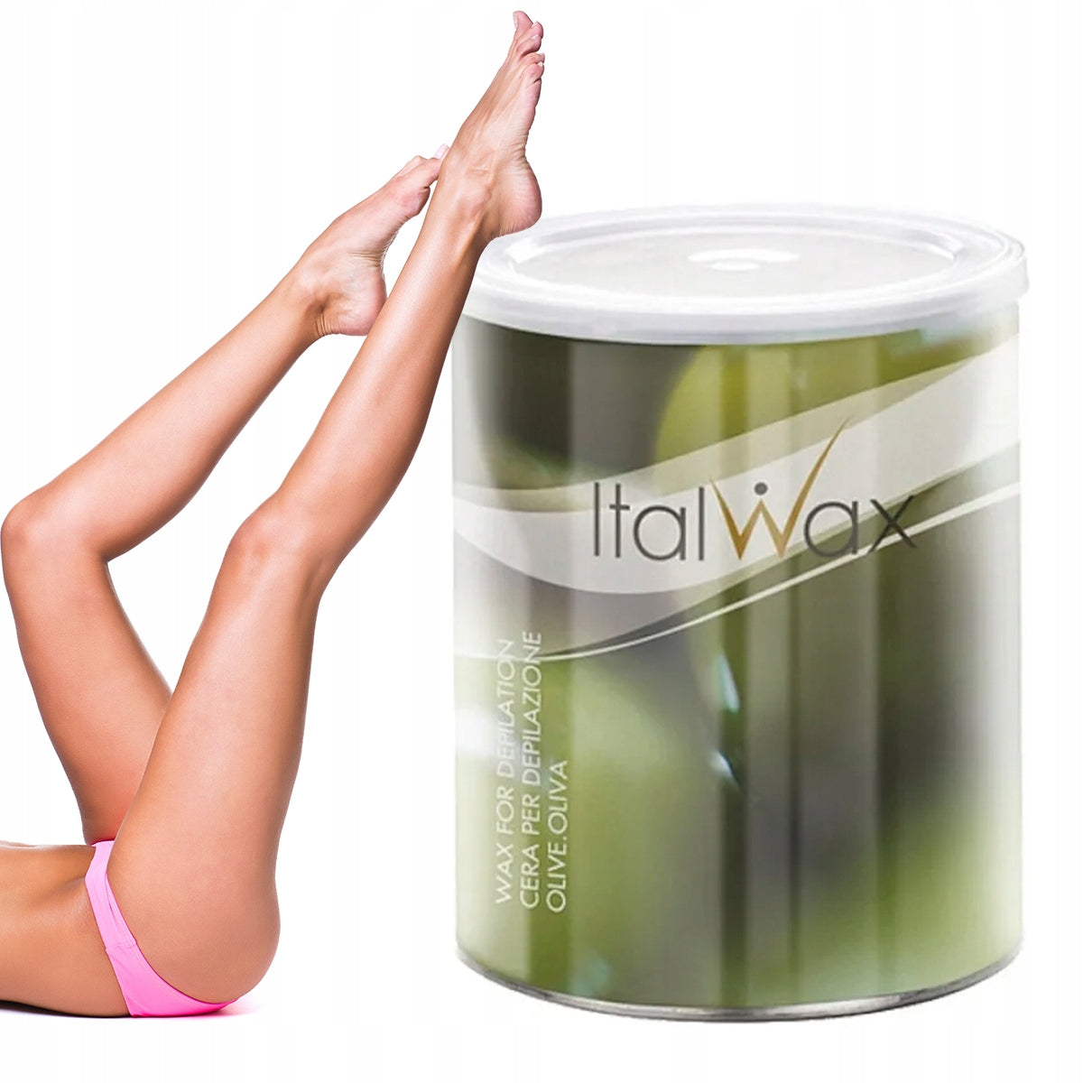ItalWax Olive Warm Depilatory Wax, 800 mL - Image 2
