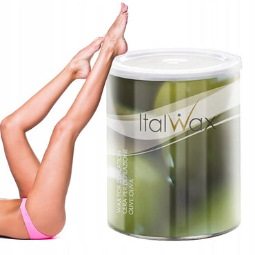 ItalWax Olive Warm Depilatory Wax, 800 mL - Image 2