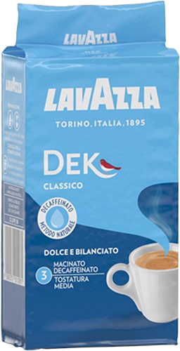 Lavazza Dek Classico Caffeine-Free Ground Coffee, 250 g