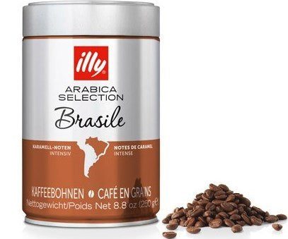 ILLY Brazil Monoarabica Whole Bean Coffee, 250 g