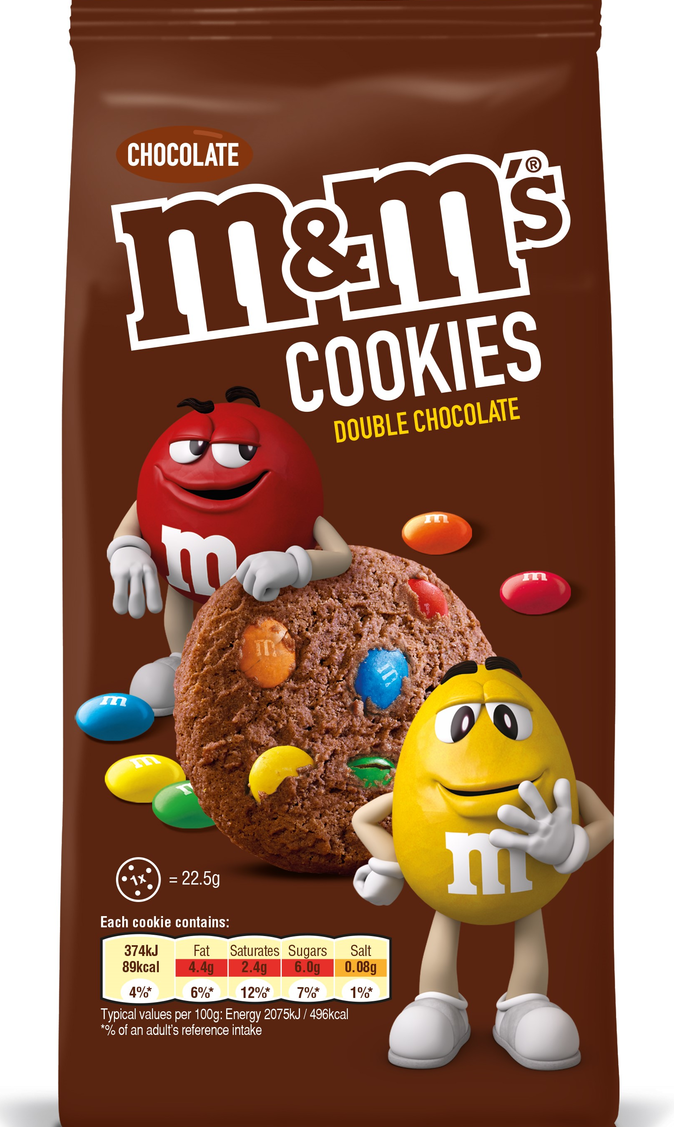 M&M's Double Chocolate Cookies, 180 g