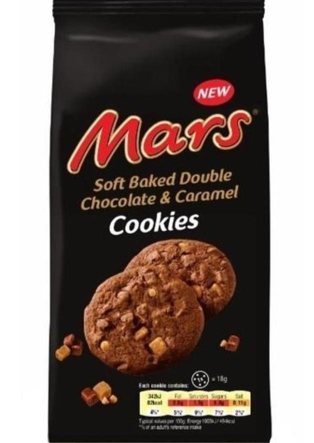 Mars Soft Double Chocolate & Caramel Cookies, 180 g