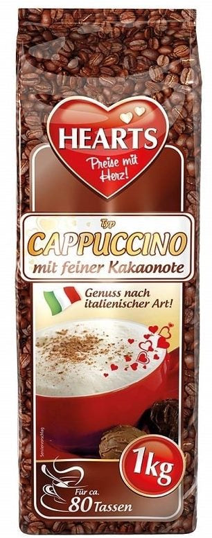 Cappuccino HEARTS Kakaonot Instant Coffee, 1 kg