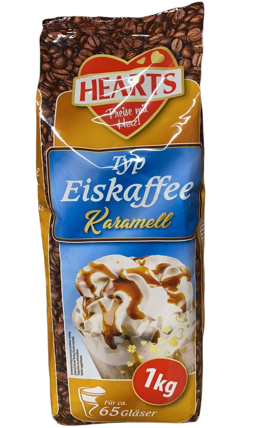 Cappuccino HEARTS Eiskaffee Karamell Instant Coffee, 1 kg