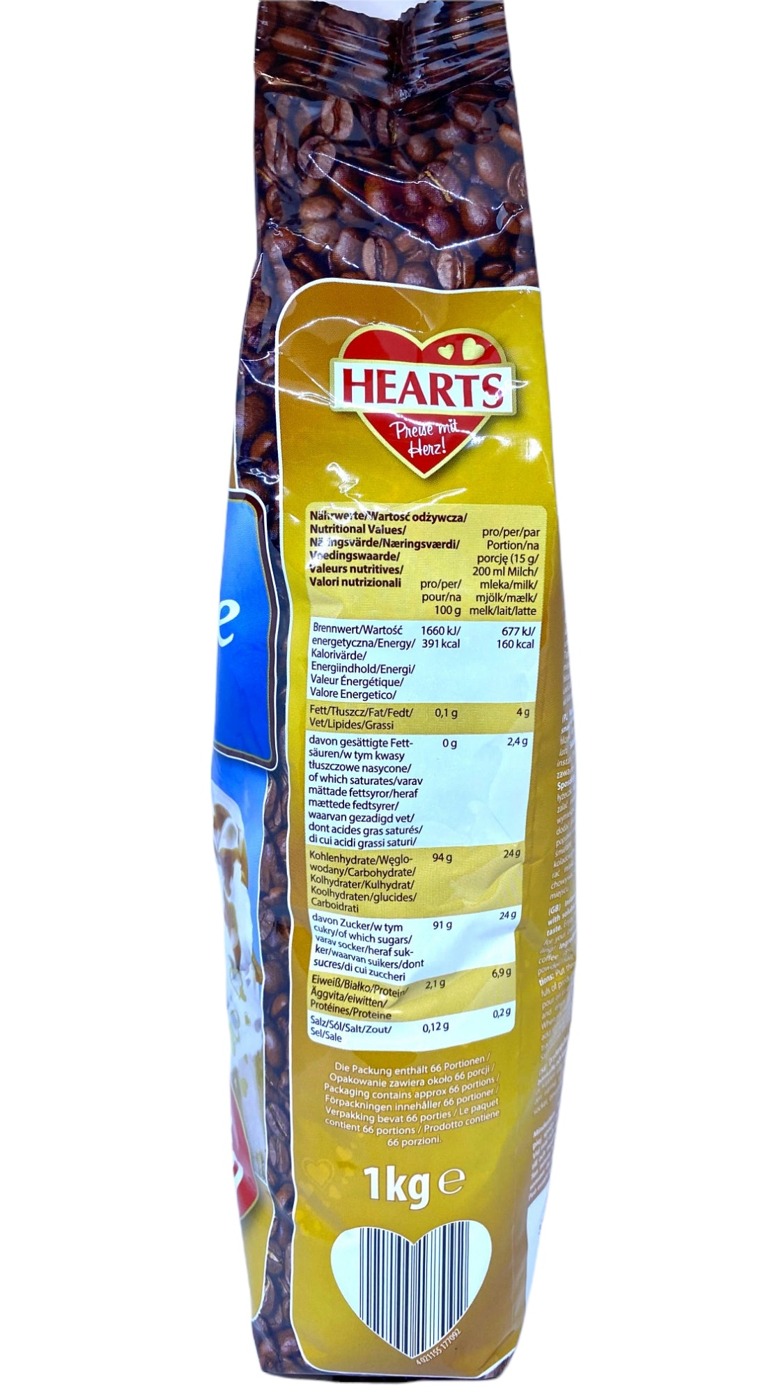 Cappuccino HEARTS Eiskaffee Karamell Instant Coffee, 1 kg - Image 3