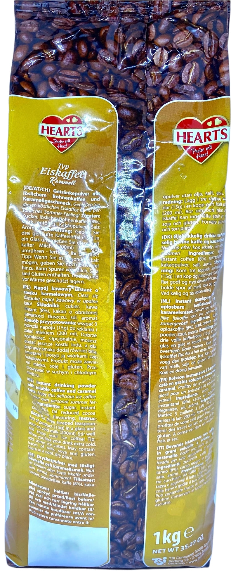 Cappuccino HEARTS Eiskaffee Karamell Instant Coffee, 1 kg - Image 4