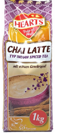 Cappuccino HEARTS Chai Latte Instant Coffee, 1 kg