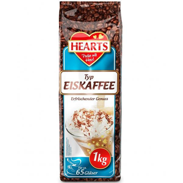 Cappuccino HEARTS Eiskaffee Erfrischender Genuss Instant Coffee, 1 kg