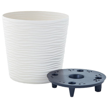 Aleana Fusion Low Flower Pot with Insert, d 20 x 18 cm, 3.5 L - Image 2