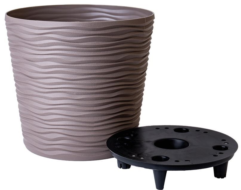 Aleana Fusion Low Flower Pot with Insert, d 20 x 18 cm, 3.5 L - Image 4