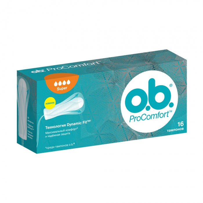 o.b. ProComfort Super Tampons, 16 pcs