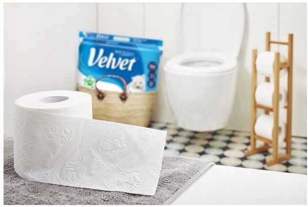 Velvet Soft & White 3-Ply Toilet Paper, 12 Rolls - Image 2