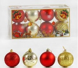 D 35863 Christmas Ball Ornaments, 5.5 cm, 8 pcs
