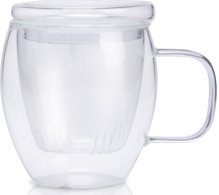 S&T 201-17 Finestra Infuser Cup with Glass Strainer, 300 mL