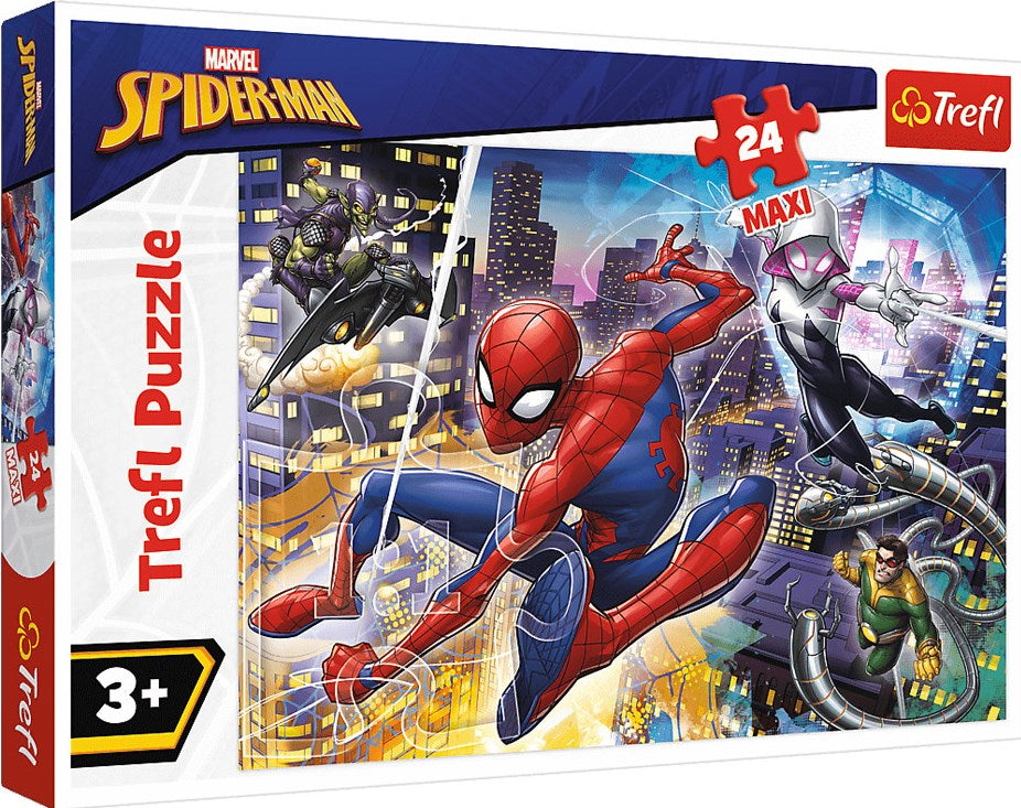 Trefl Maxi 14289 Marvel Brave Spider-Man Puzzle, 24 Pieces