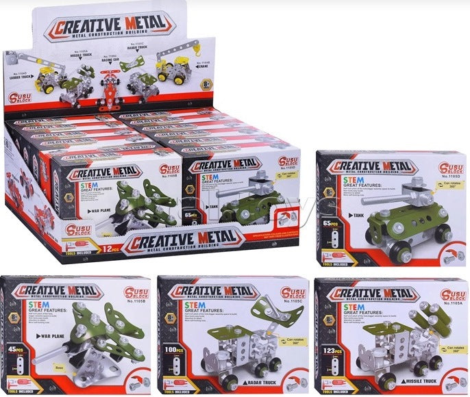 Susu Block 1105 Military Vehicles Metal Construction Set