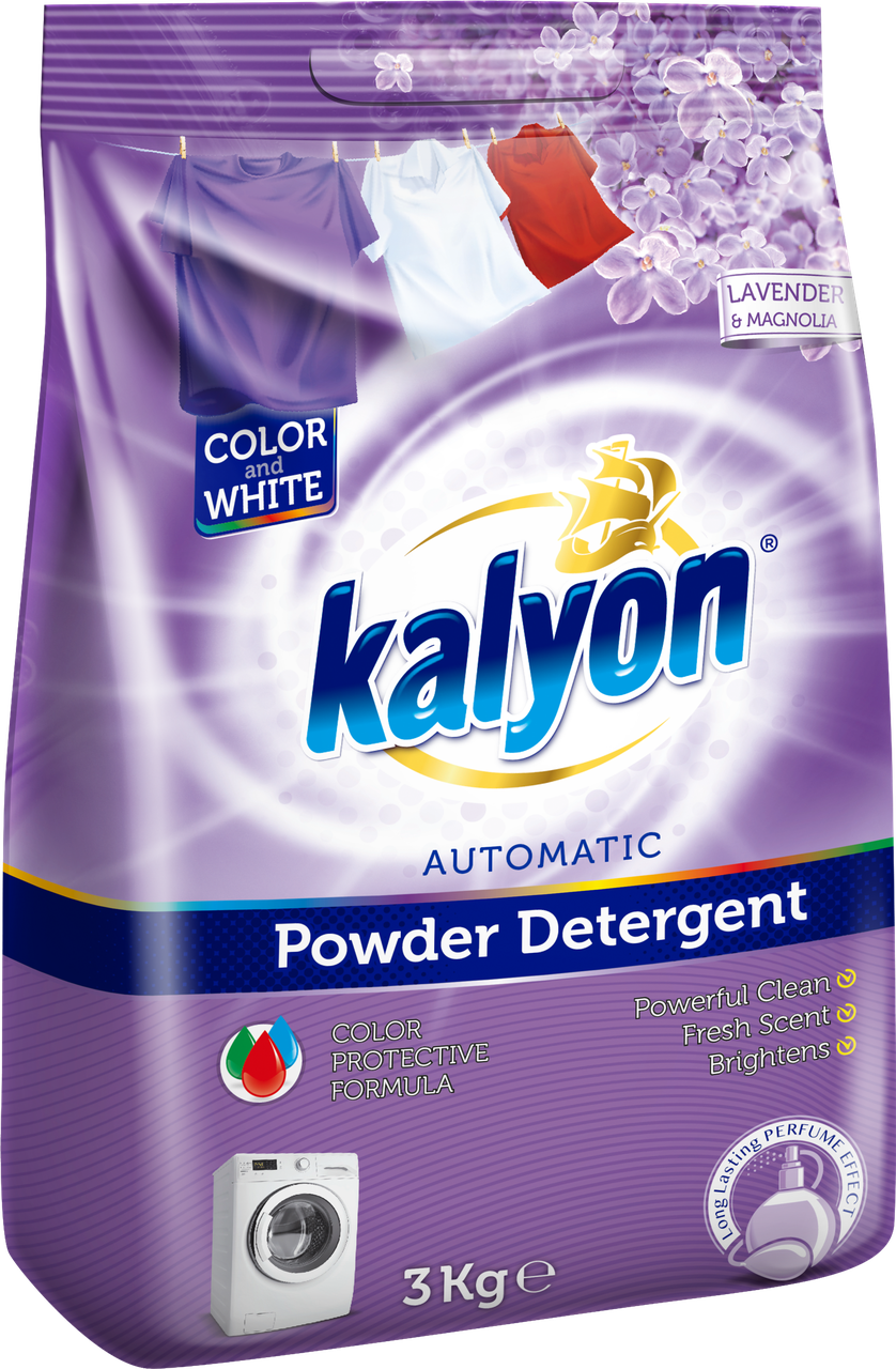 Kalyon Lavender & Magnolia Laundry Detergent Powder, 30 Loads, 3 kg