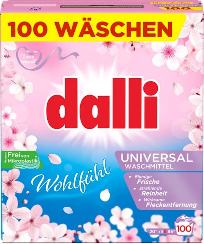 Dalli Universal Laundry Detergent Powder, 100 Loads, 6 kg