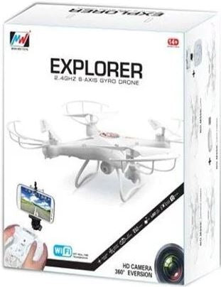 MW 330 Remote-Control Quadcopter with 2.4 GHz Controller, HD Camera, 6-Axis & Headless Mode - Image 2