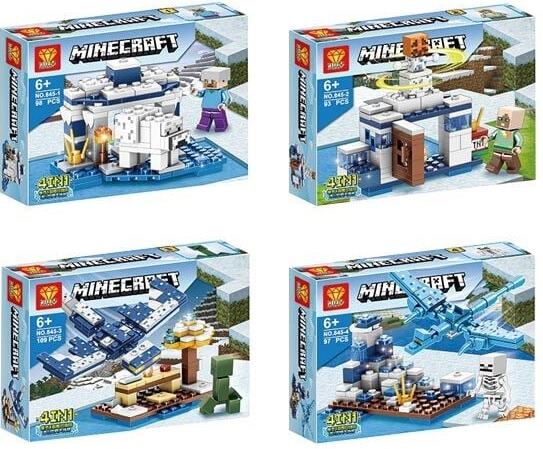 Minecraft 845 4-in-1 Building Set, Assorted Designs