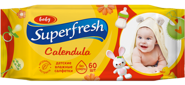 Superfresh Kids & Moms Wet Wipes, 60 pcs - Image 2