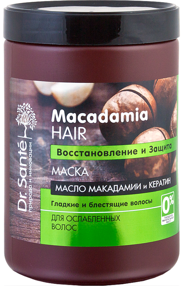 Dr. Sante Macadamia Hair Shampoo & Hair Mask Set, 1 L + 1 L - Image 4