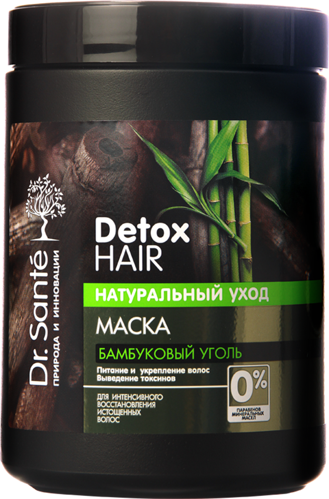 Dr. Sante Detox Hair Shampoo & Hair Mask Set, 1 L + 1 L - Image 4