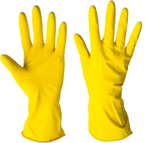 Werk WHL-01M Latex Household Gloves, Size M, 1 Pair