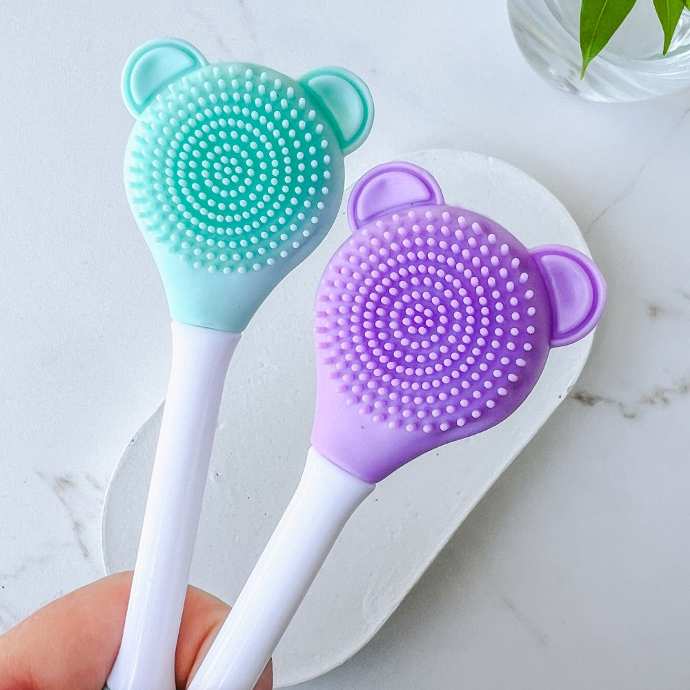Double-Sided Silicone Facial Cleansing & Mask Applicator Brush, 1 pc - Image 4