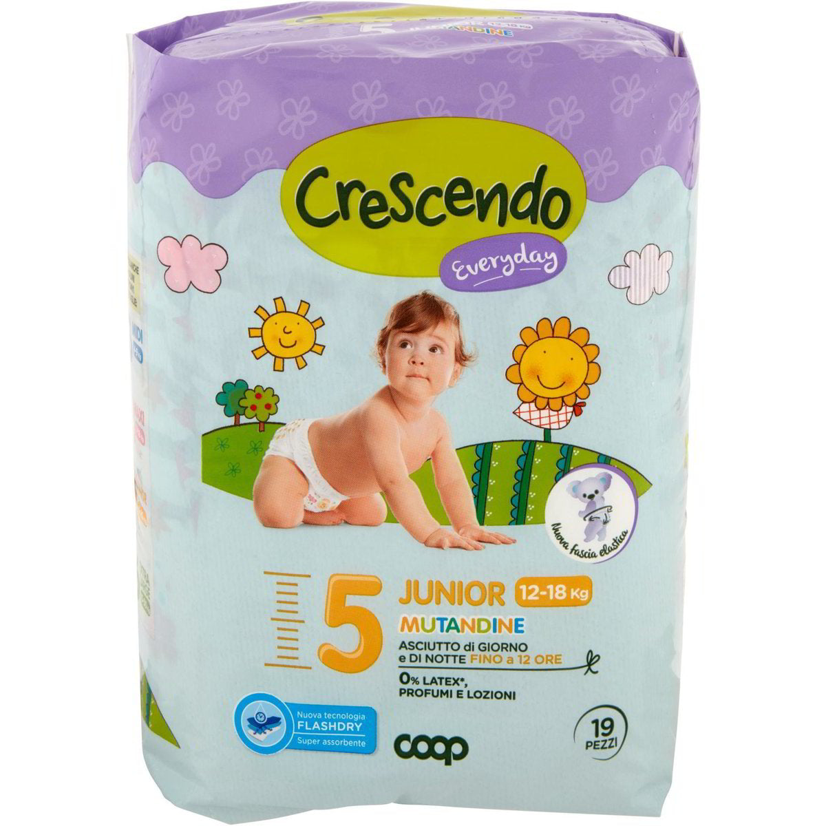 Crescendo Size 5 Baby Pull-Up Diaper Pants, 12-18 kg, 19 pcs - Image 3
