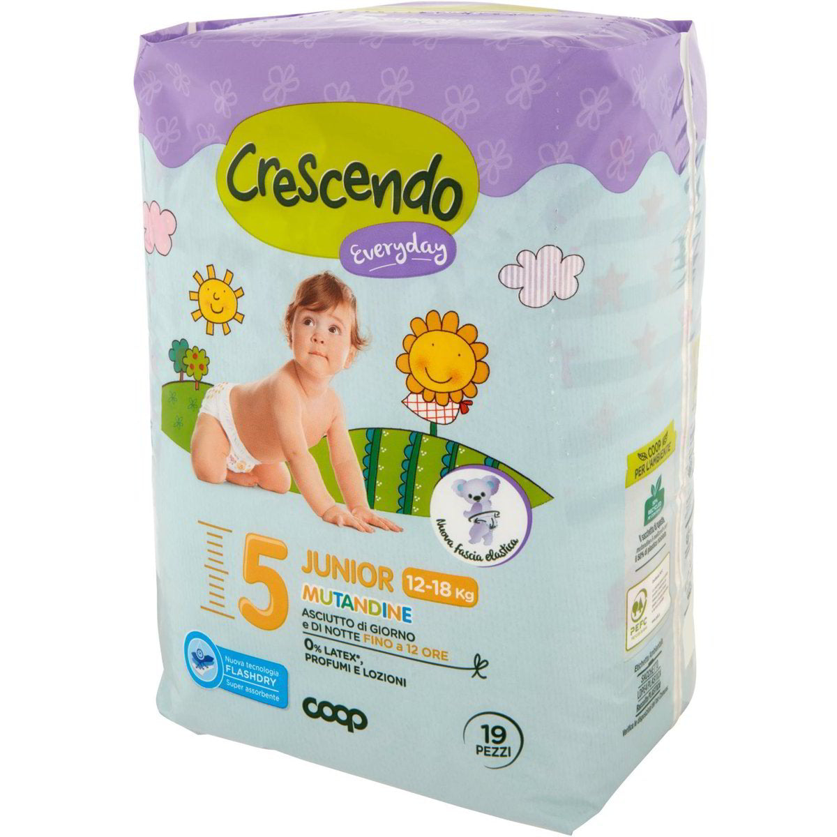 Crescendo Size 5 Baby Pull-Up Diaper Pants, 12-18 kg, 19 pcs - Image 4