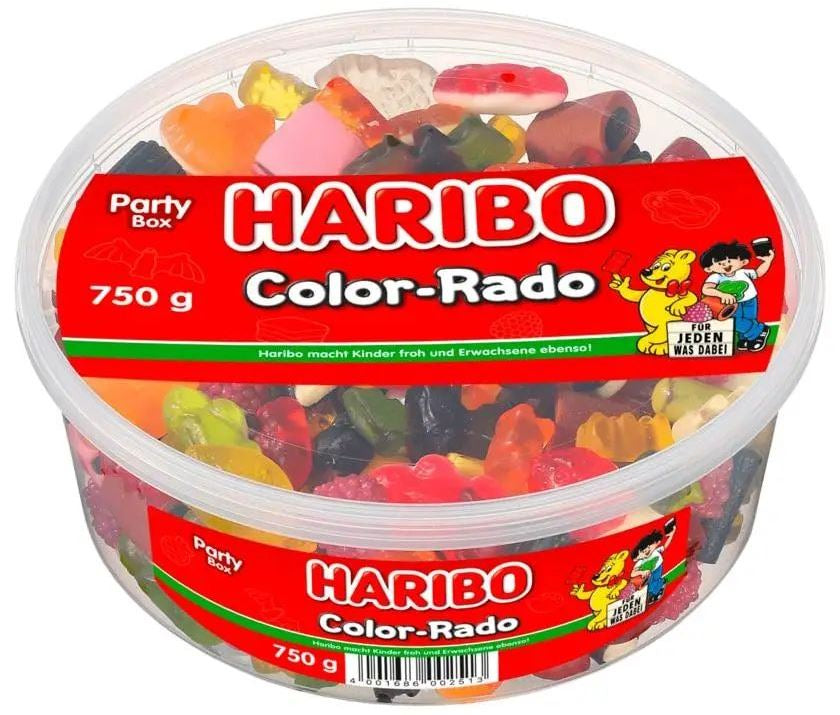 Haribo Gummy Candy Color-Rado Party Box, 750 g