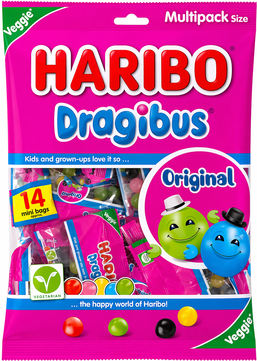 Haribo Gummy Candy Dragibus, 350 g