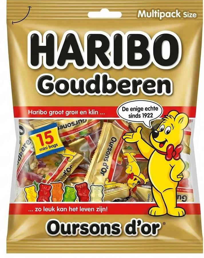 Haribo Gummy Candy Goldbears mini, 375 g
