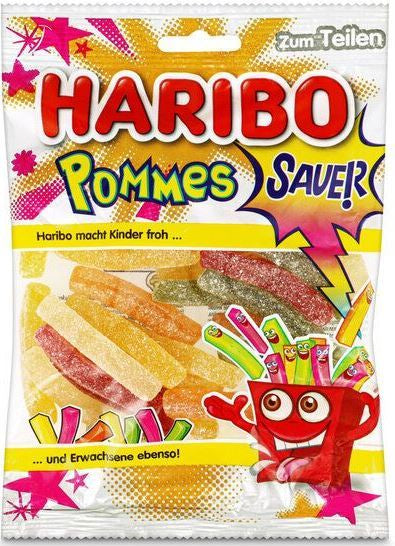 Haribo Gummy Candy Sour Fries, 175 g