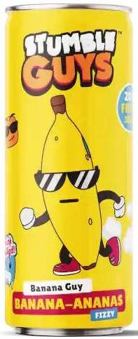 Stumble Guys Banana & Pineapple Juice in Can, 250 mL