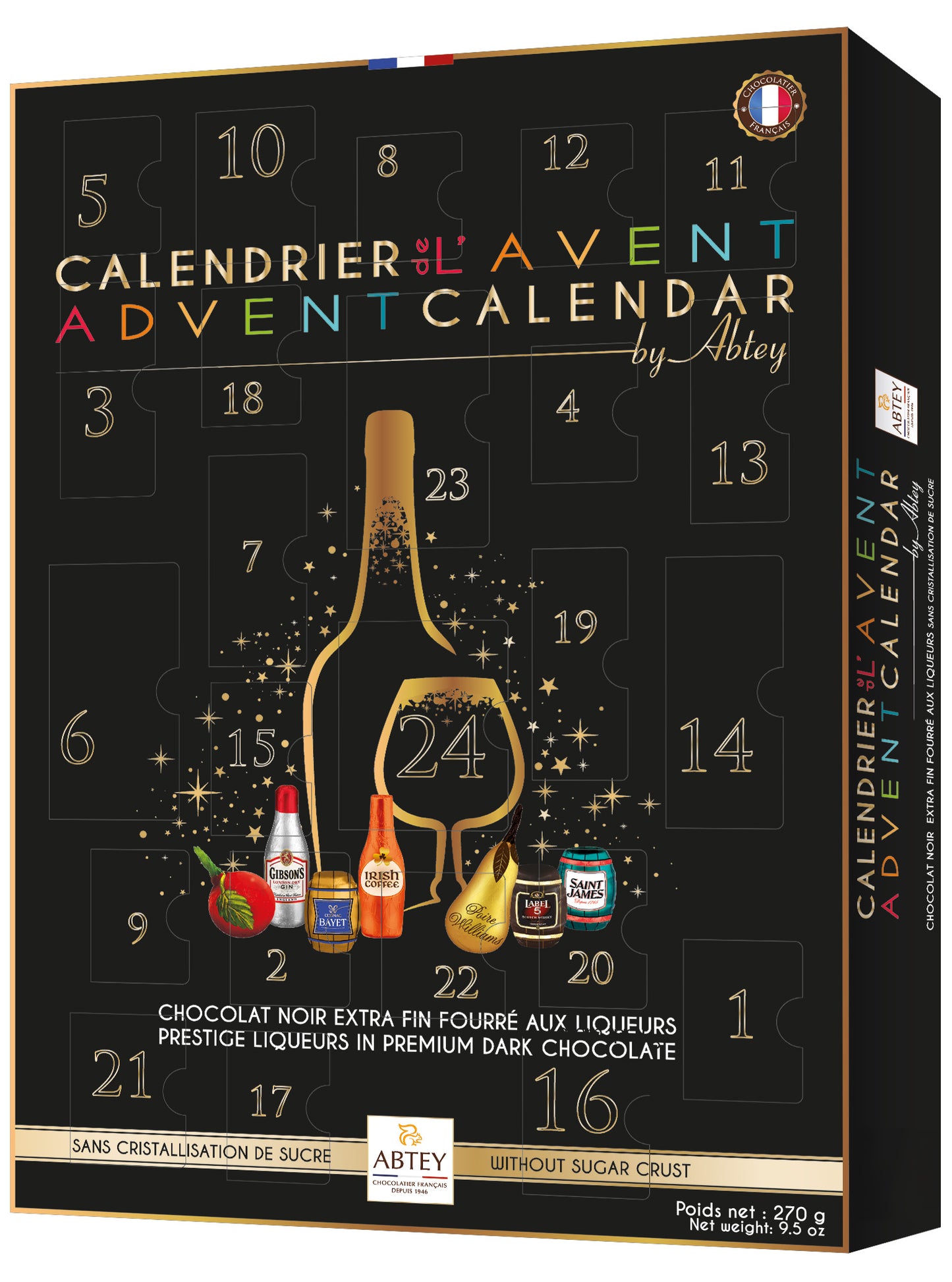 Select by Abtey Advent Calendar with Liqueur-Filled Chocolate Figures, 270 g