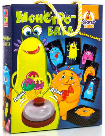 Vladi Toys VT8010-04 Monster Battle Board Game with Bell - Image 2