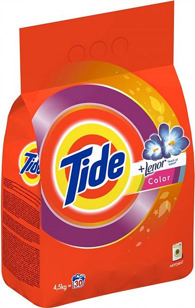 Tide Color Lenor Touch of Scent Automatic Laundry Detergent Powder, 4.5 kg
