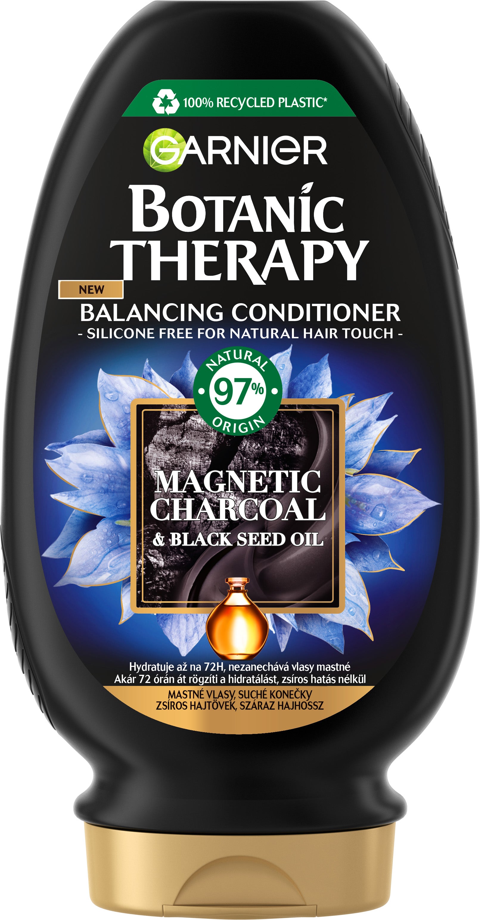 Garnier Botanic Therapy Magnetic Charcoal & Black Seed Conditioner, 200 mL