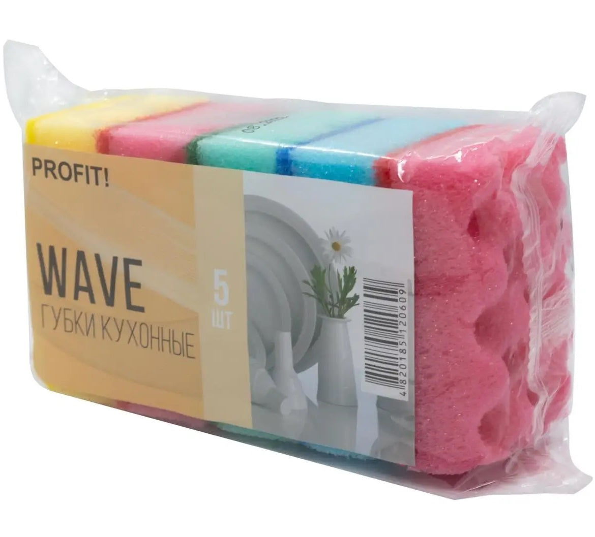 Profit Wave Kitchen Sponges, 5 pcs