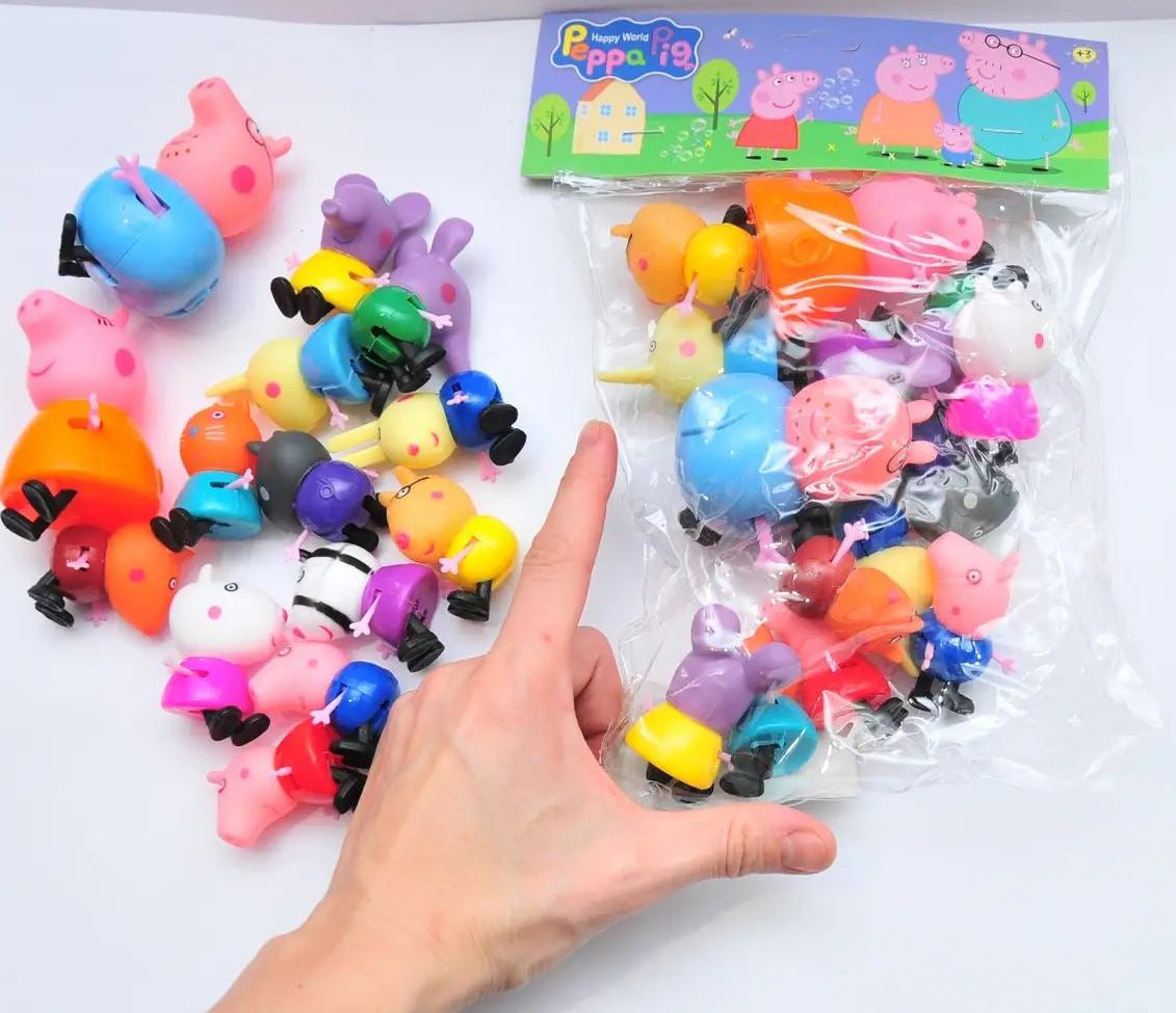 YM 7567 Peppa Pig Character Figure Set, 14 pcs - Image 2