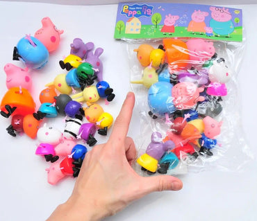 YM 7567 Peppa Pig Character Figure Set, 14 pcs - Image 2