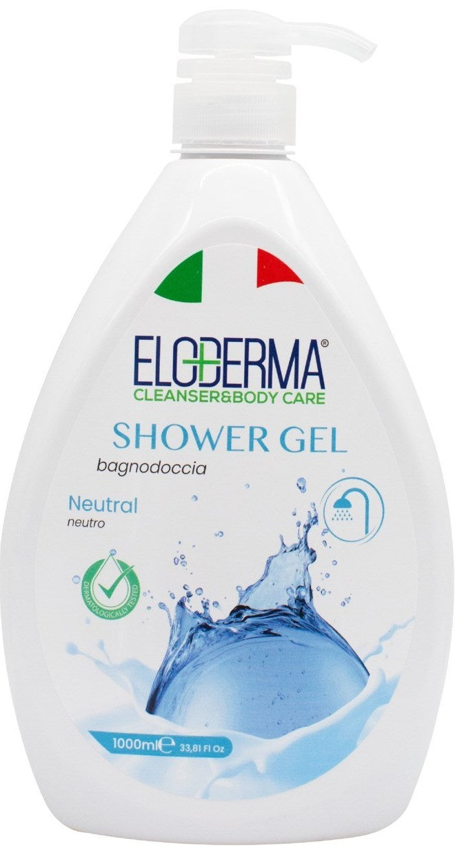Eloderma Neutral Shower Gel with Pump, 1000 mL