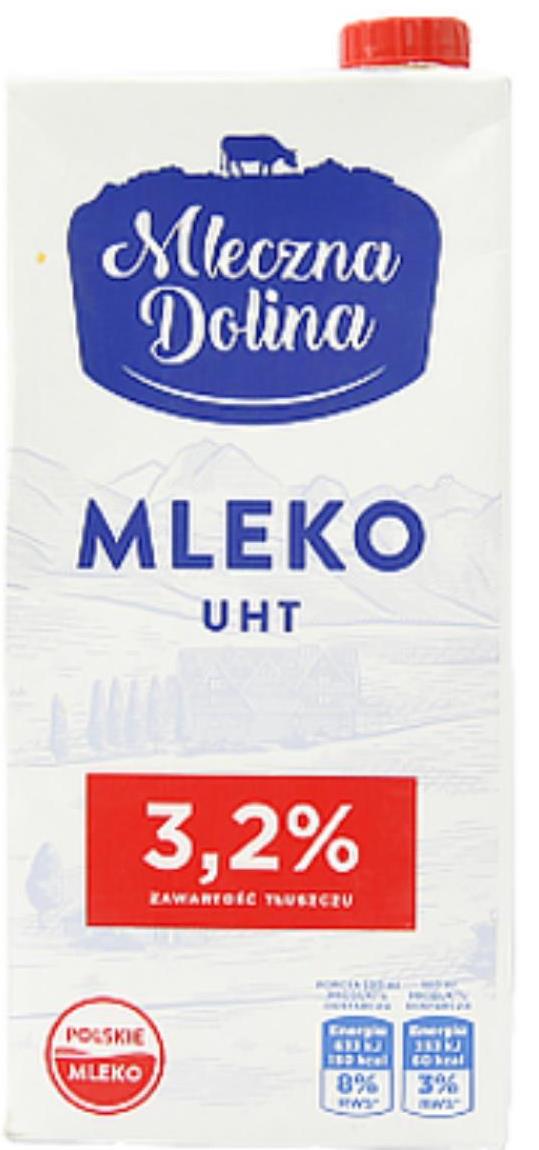Mleczna Dolina Milk 3.2%, 1 L